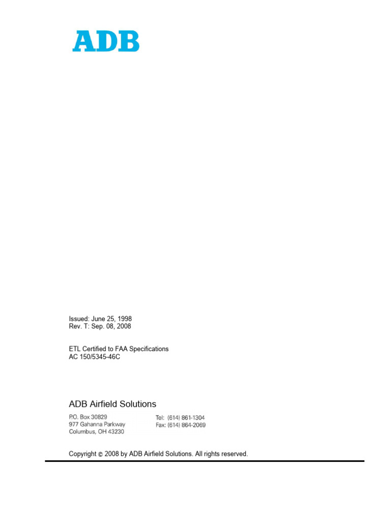 3 1619 RunwayInpavementLight Inset | PDF | Safety | Runway