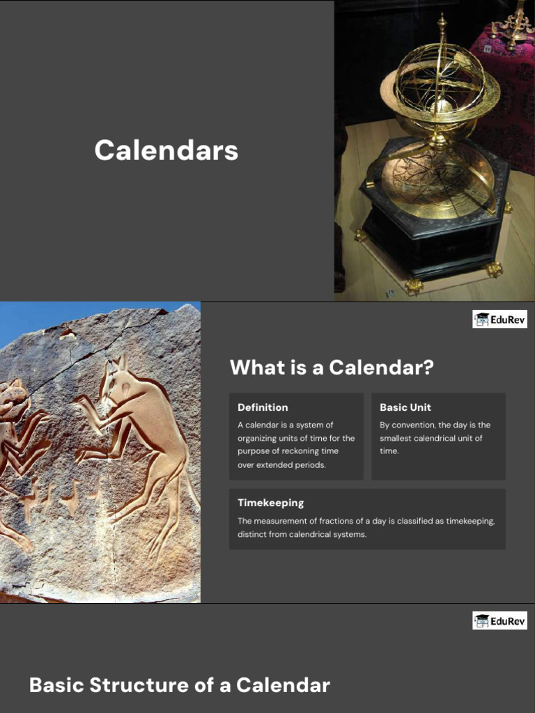 Concept of Calendars Ppt | PDF | Calendar