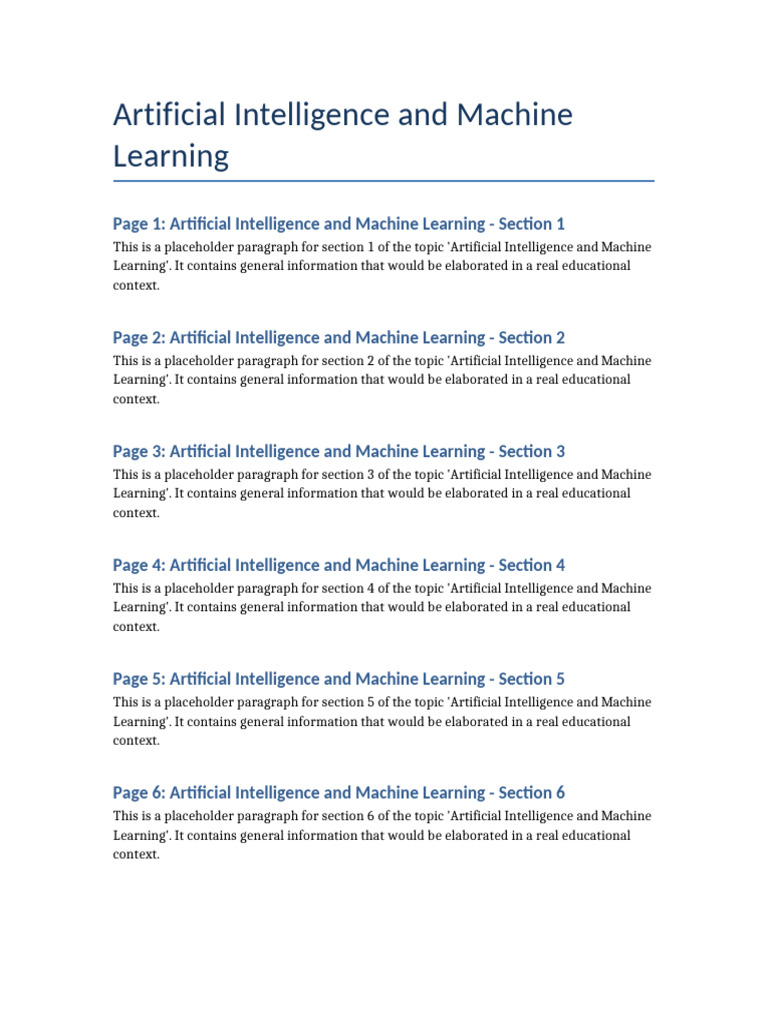 Artificial Intelligence and Machine Learning | PDF | Intelligence (AI ...