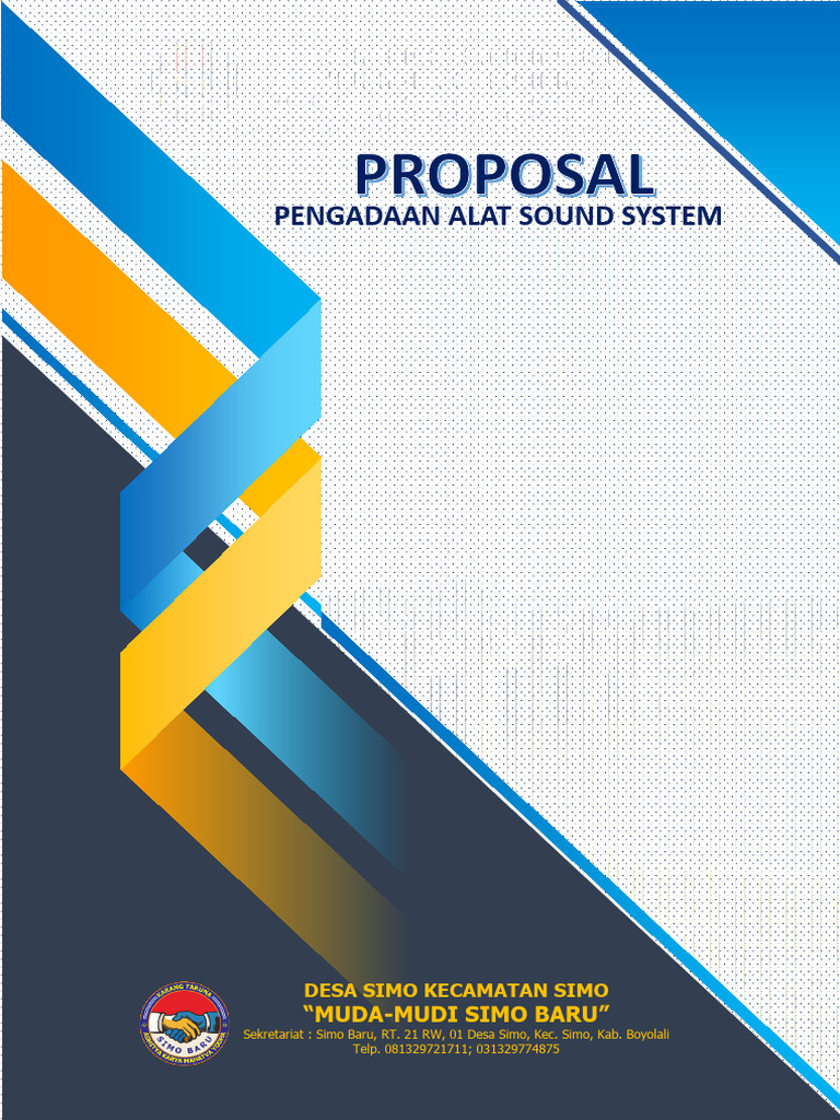 Proposal Pengadaan Sound System Karang Taruna | PDF