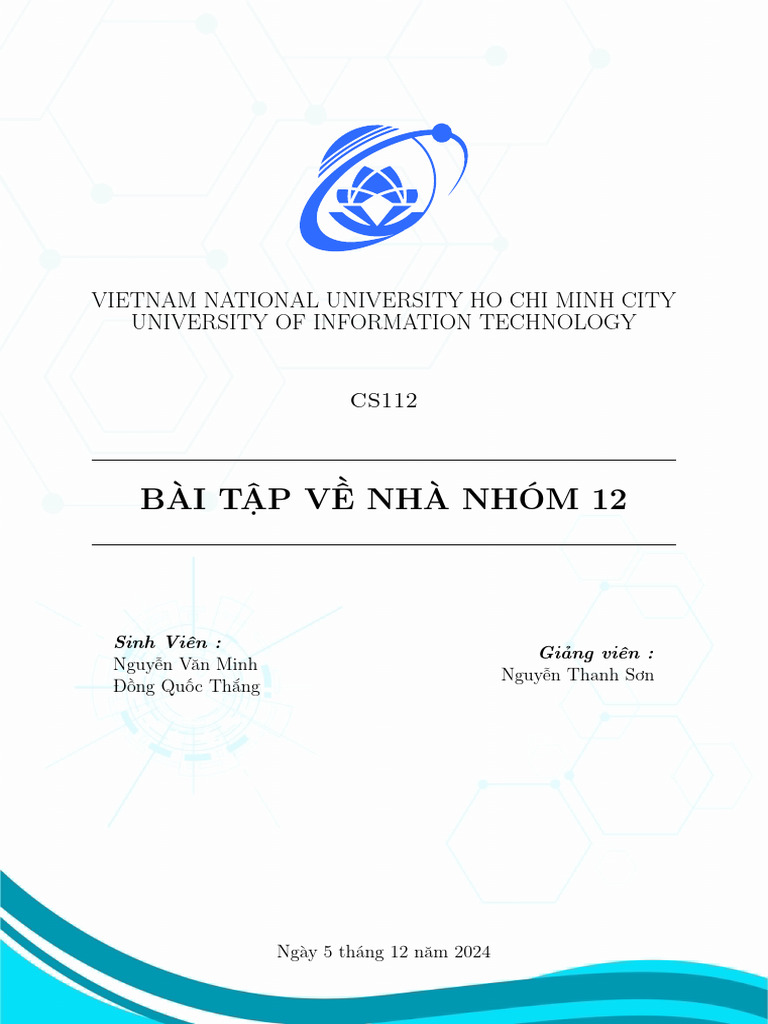 CS112 Group6 BTVN12 | PDF