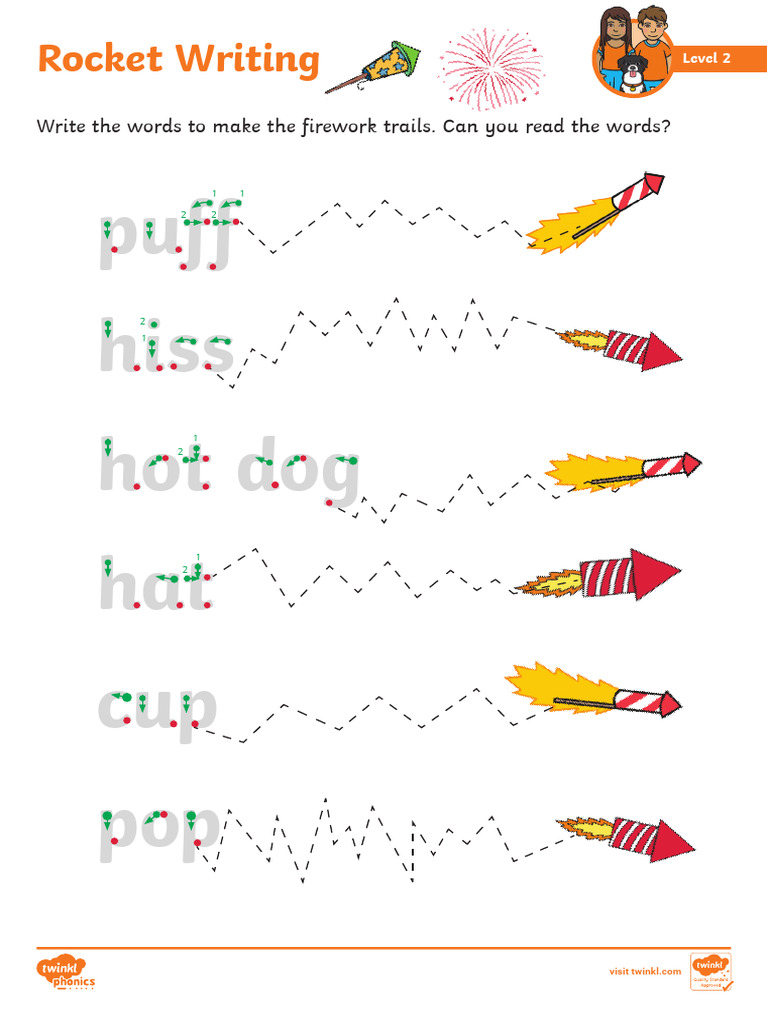 Rocket Writing for Firework Trails | PDF