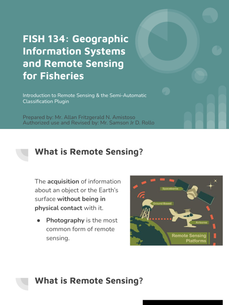 Remote Sensing for Fisheries Analysis | PDF | Image Resolution | Remote ...