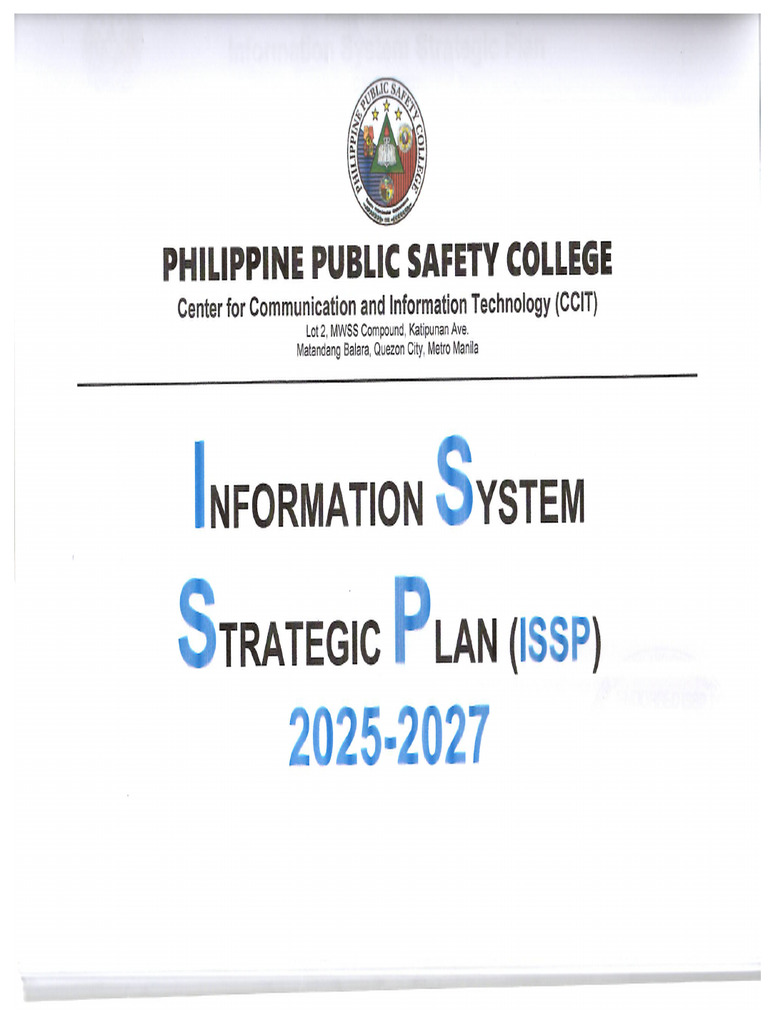 [Endorsed]ISSP FY2025 2027 | PDF