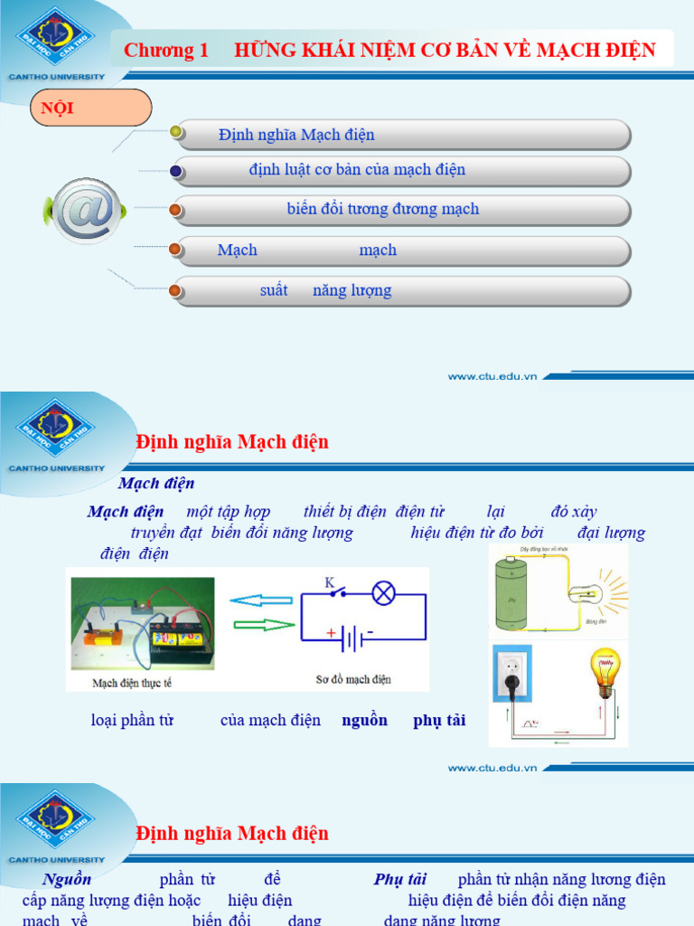 Chapter 1. Basic Concepts of Electrical Circuits (2024-2025, HK1) | PDF