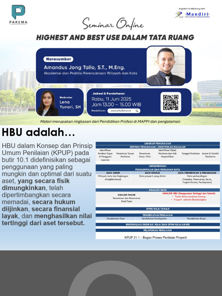 Definisi dan Analisis HBU dalam Penilaian | PDF