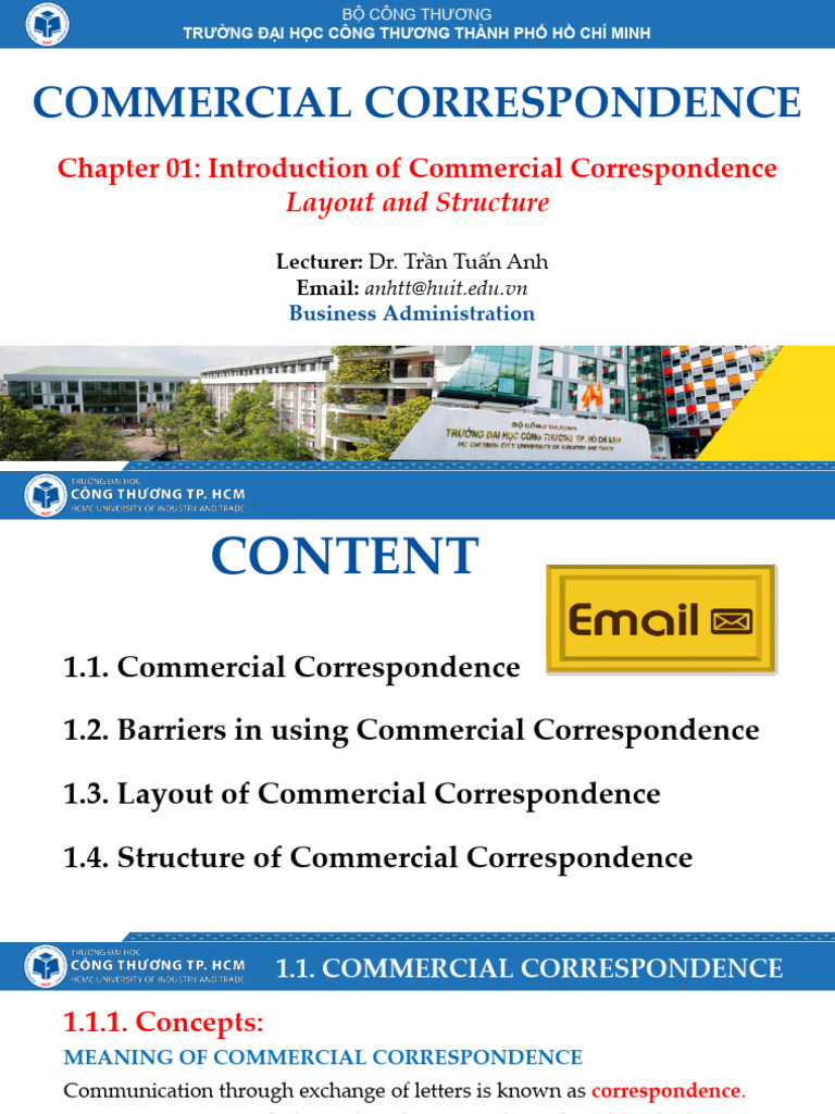 Overview of Commercial Correspondence | PDF