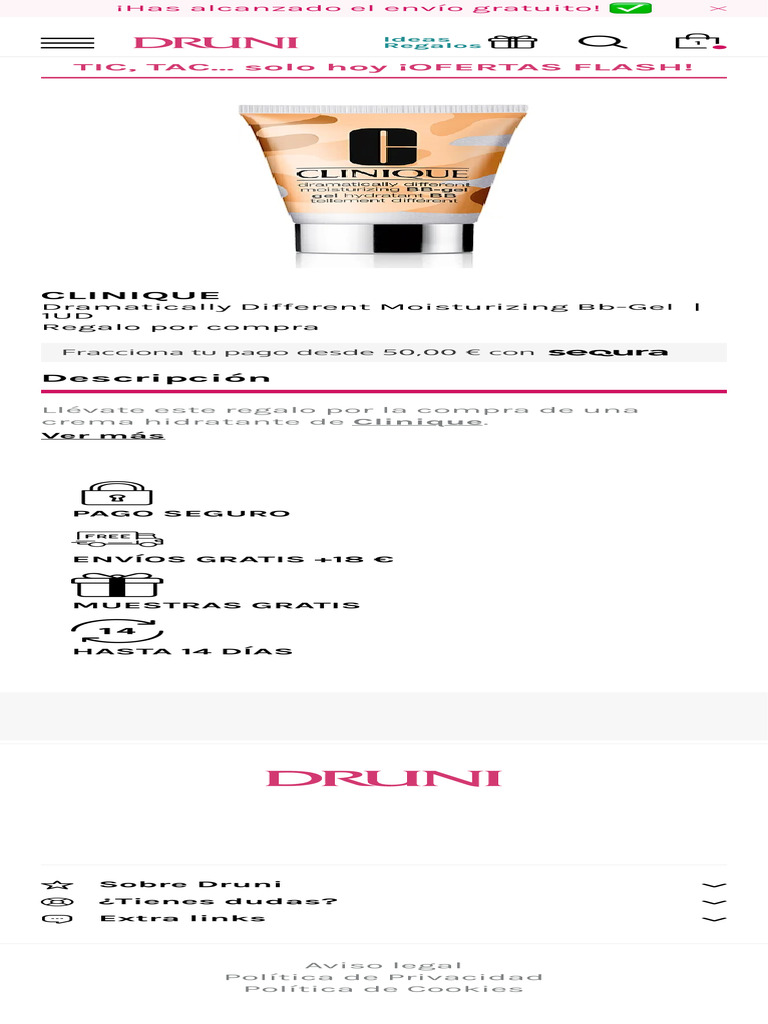 Dramatically Different Moisturizing Bb-Gel de CLINIQUE Gratis en DRUNI ...