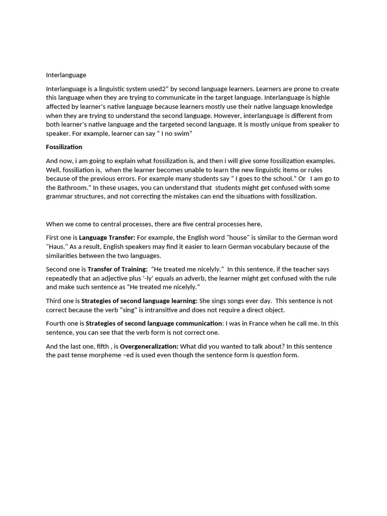 Inter Language | PDF