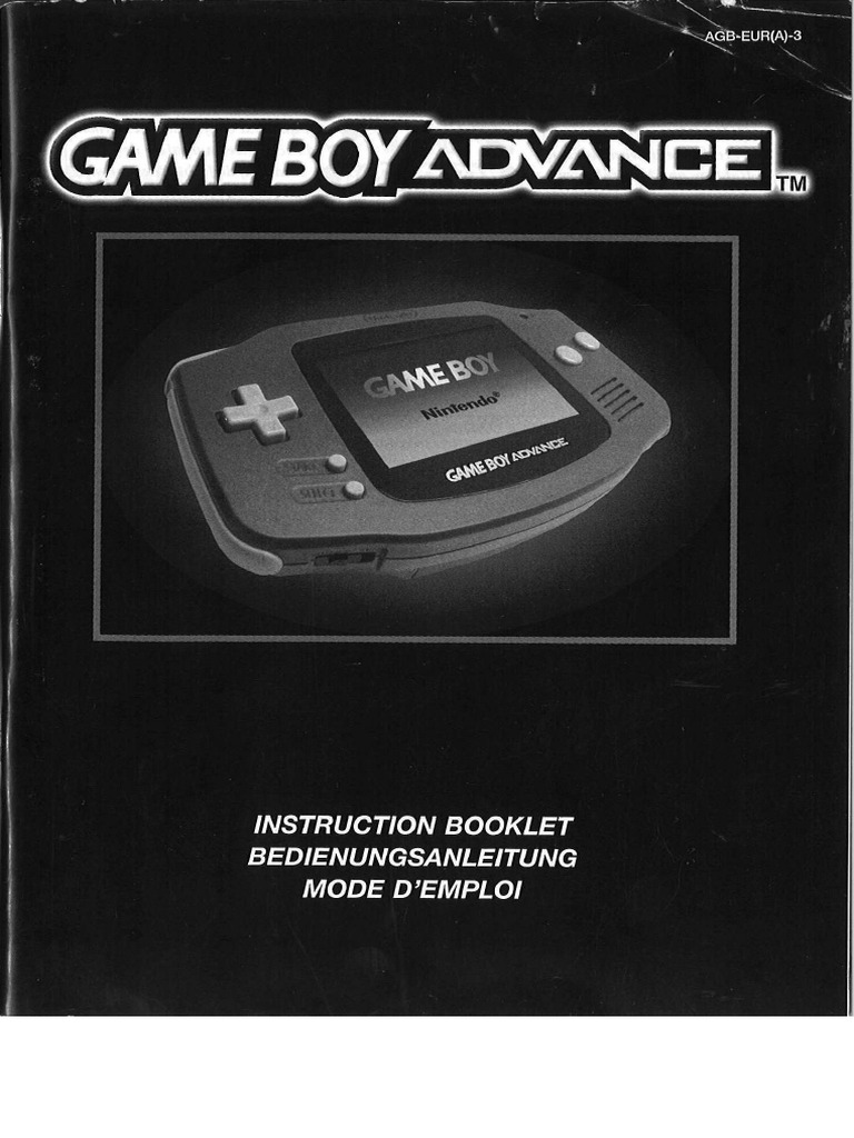 Notice Gameboy Advance | PDF