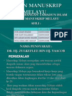 Sumbangan Tamadun Islam Dalam Manuskrip Melayu