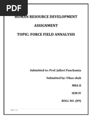 Force Field Analysis