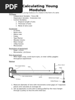 As and A Level Physics Core Practical 5 Young Modulus (Student Teacher ...