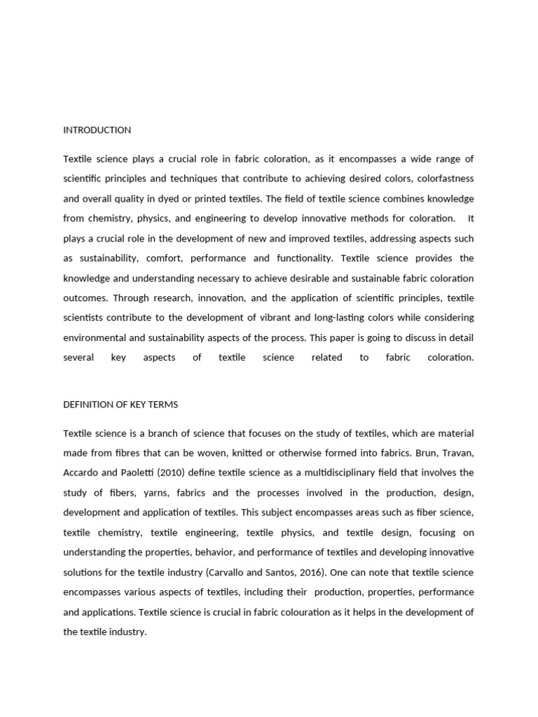 Textile Science in Fabric Colouration | PDF | Textiles | Dye