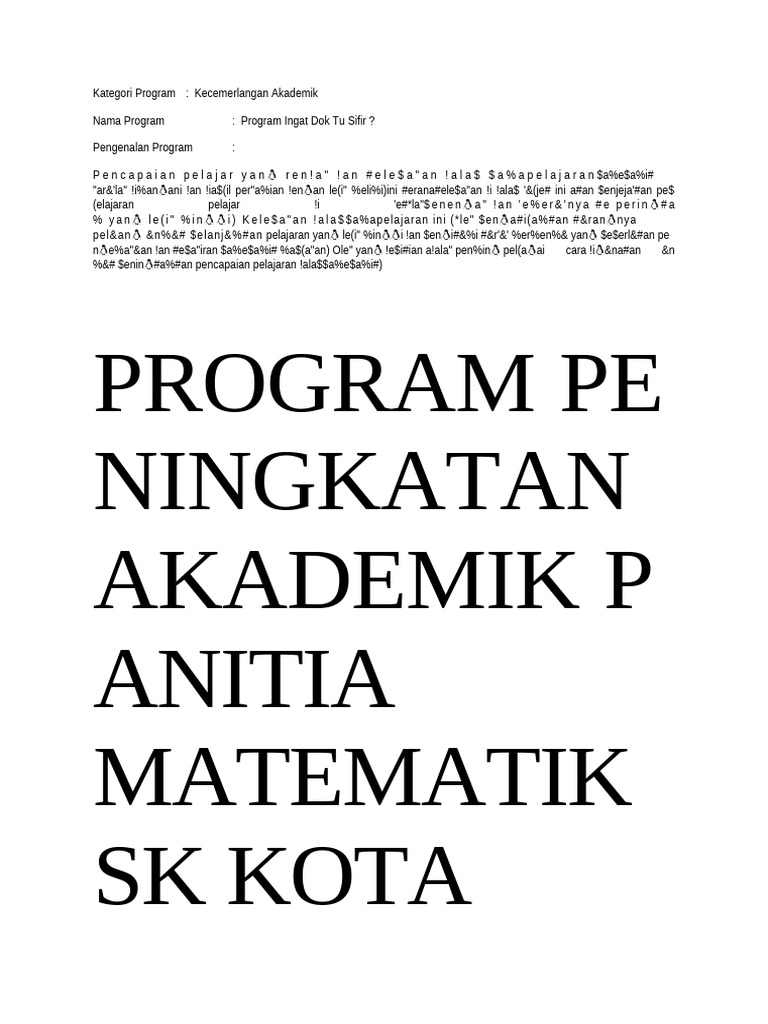 Kategori Program | PDF