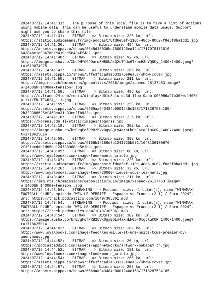 Mobile Data Tracking Log | PDF | Computer Graphics | Computer File Formats