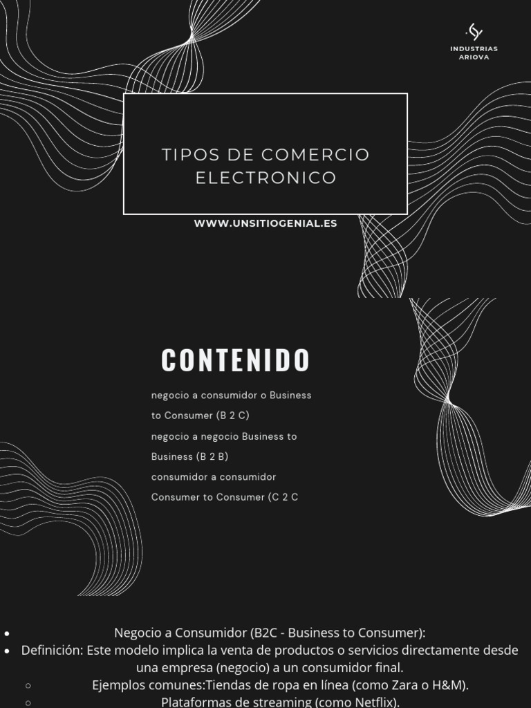 Tipos de Comercio Electrónico: B2C, B2B, C2C | PDF | Business | Marketing