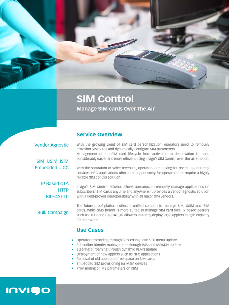 Invigo SIM Control Overview | PDF | Computer Engineering | Computer Science