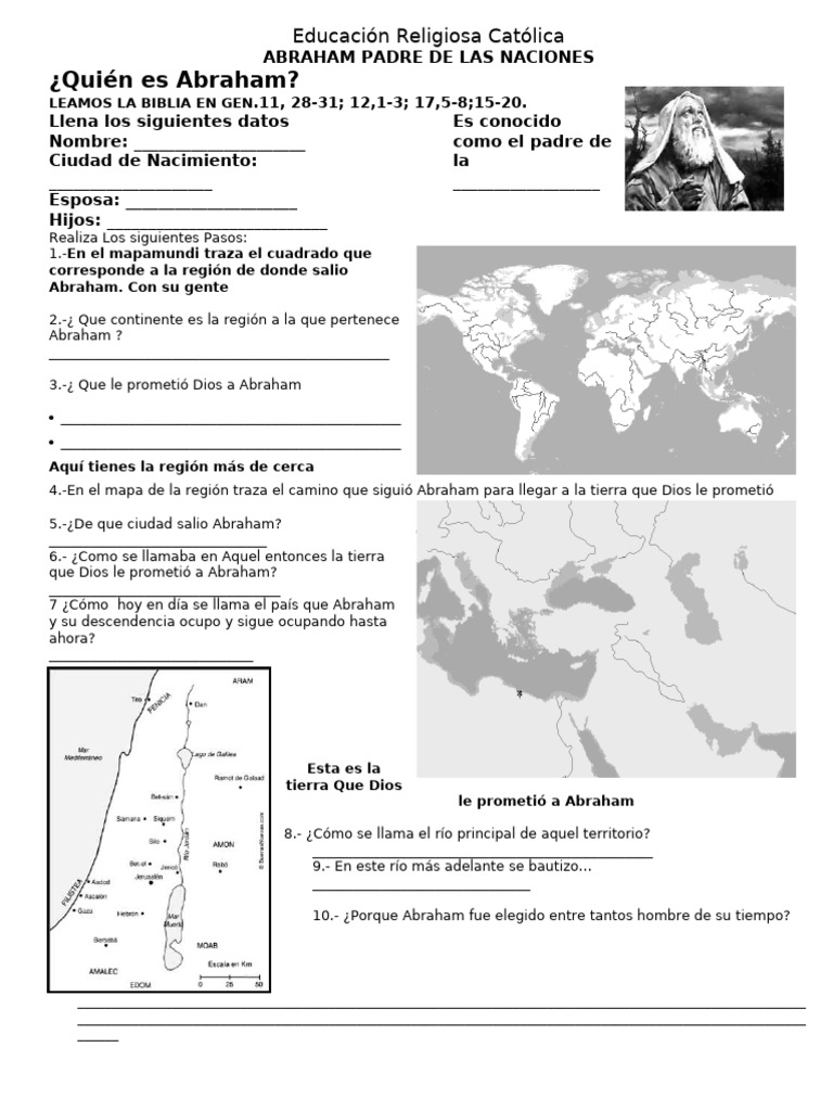 Tema Abraham Padre de Las Naciones | PDF | Abrahán | Víspera