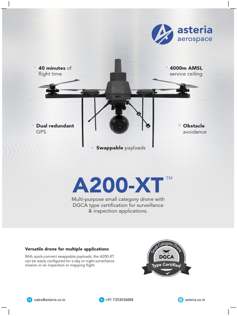 A200-XT Brochure Print | PDF | Unmanned Aerial Vehicle
