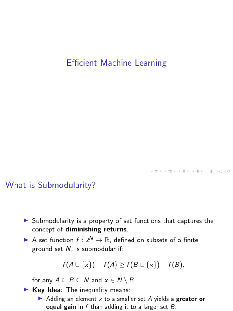 Understanding Submodularity in ML | PDF | Function (Mathematics ...