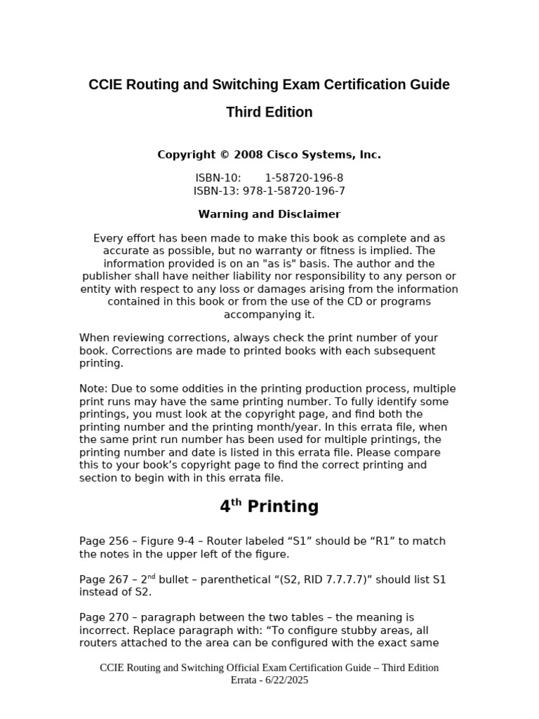 CCIE Routing & Switching Exam Guide | PDF | Wide Area Network ...