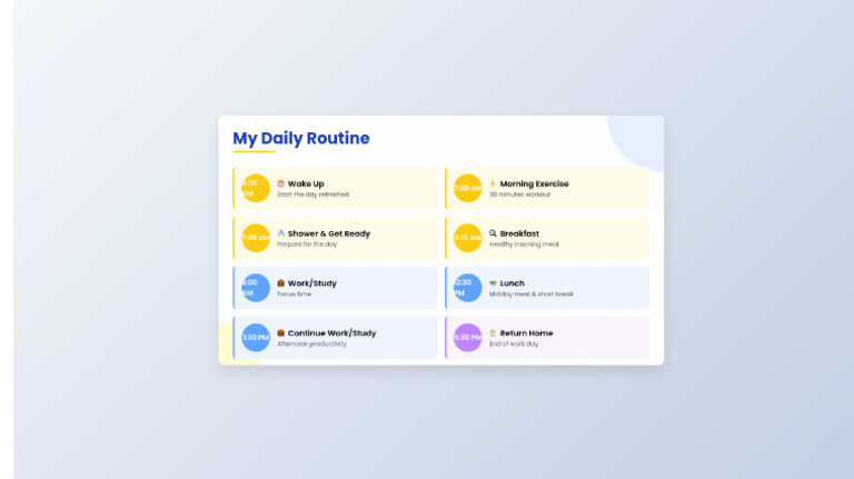 Daily Routine Slide Creation PDF | PDF