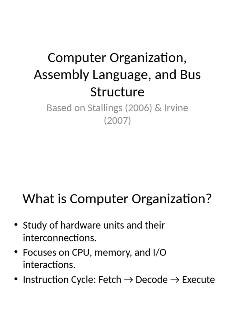 Bus Structure in Computer Organization | PDF