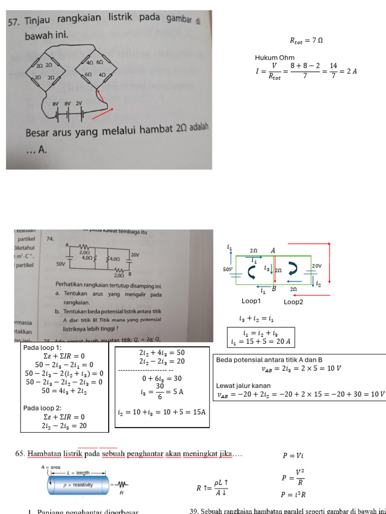 Hukum Ohm dan Analisis Rangkaian listrik | PDF