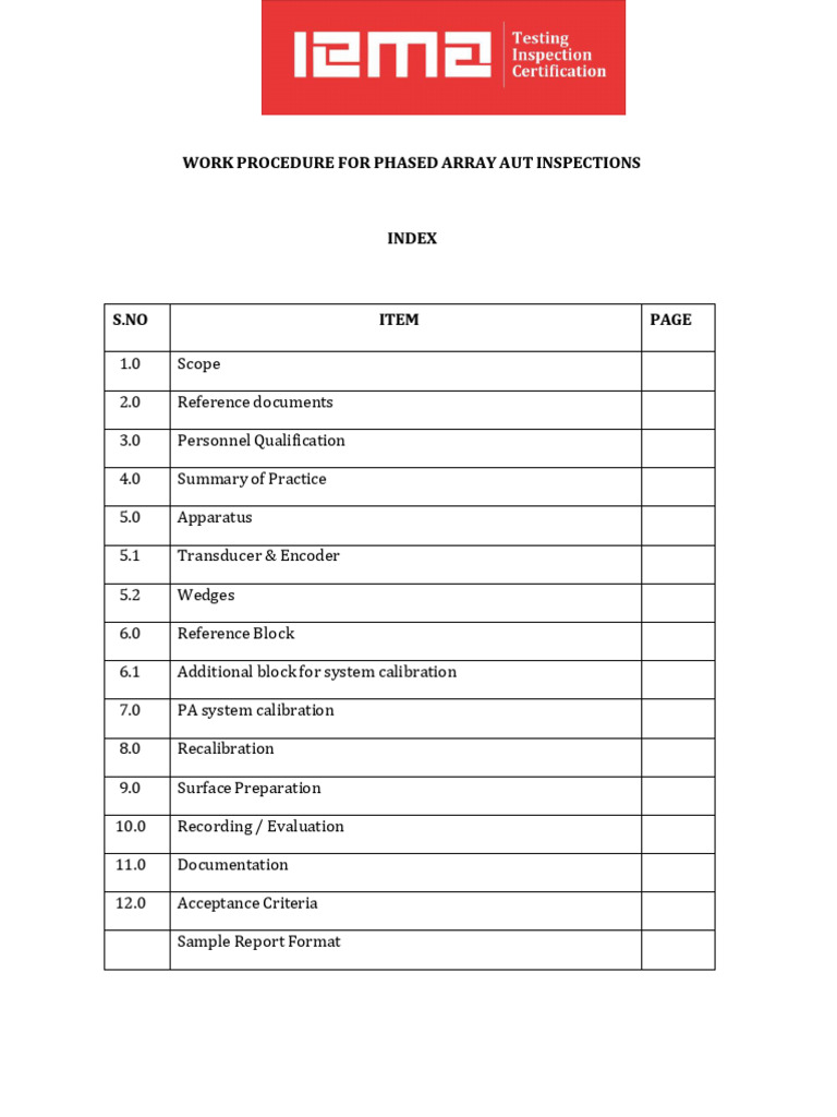 Phased Array AUT Inspections | PDF | Nondestructive Testing | Medical ...