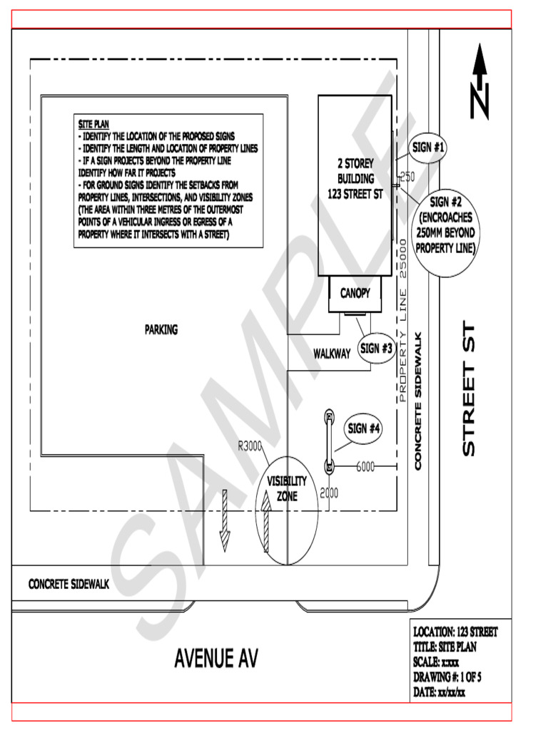 Toronto Sign By-Law Sample Plans | PDF
