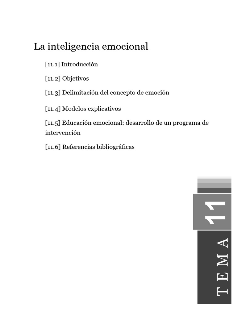 Inteligencia Emocional en Educación | PDF | Las emociones ...