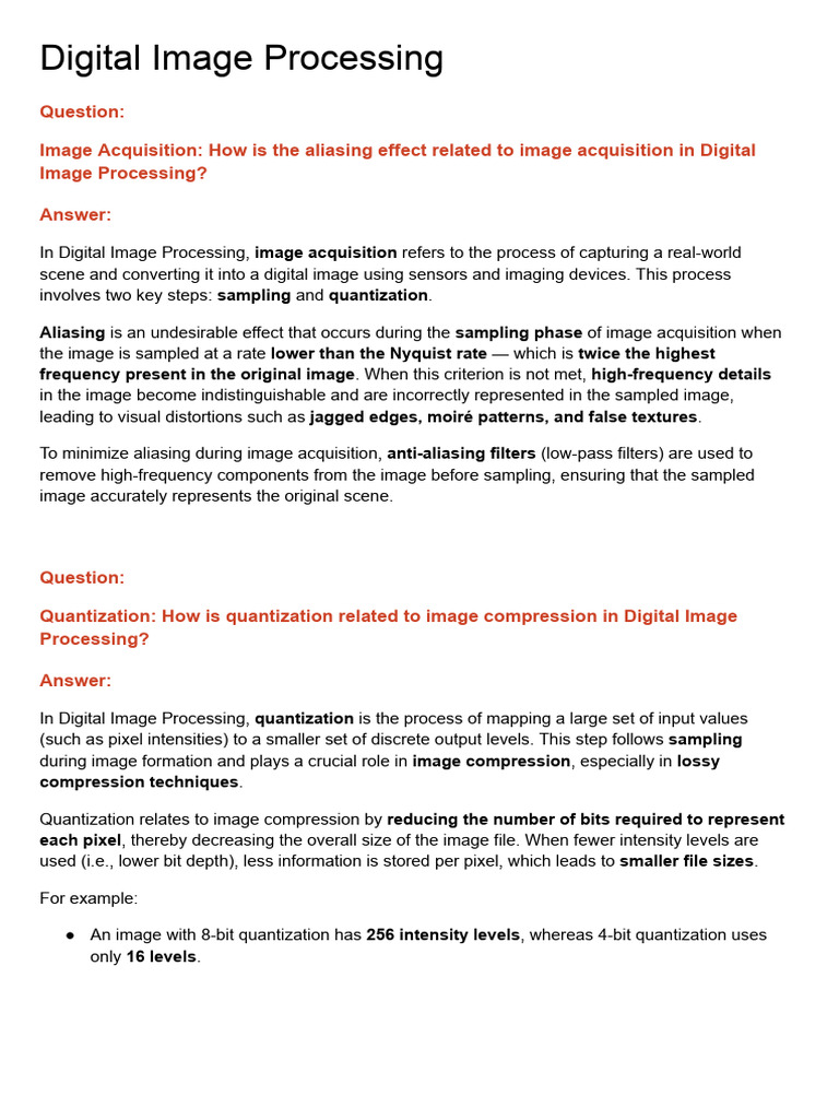 Digital Image Processing | PDF | Image Segmentation | Sampling (Signal ...
