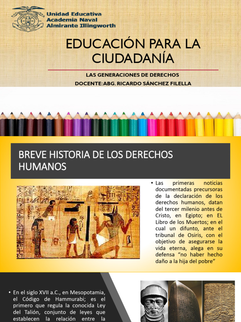 Historia y Generaciones de Derechos Humanos | PDF | Derechos humanos ...