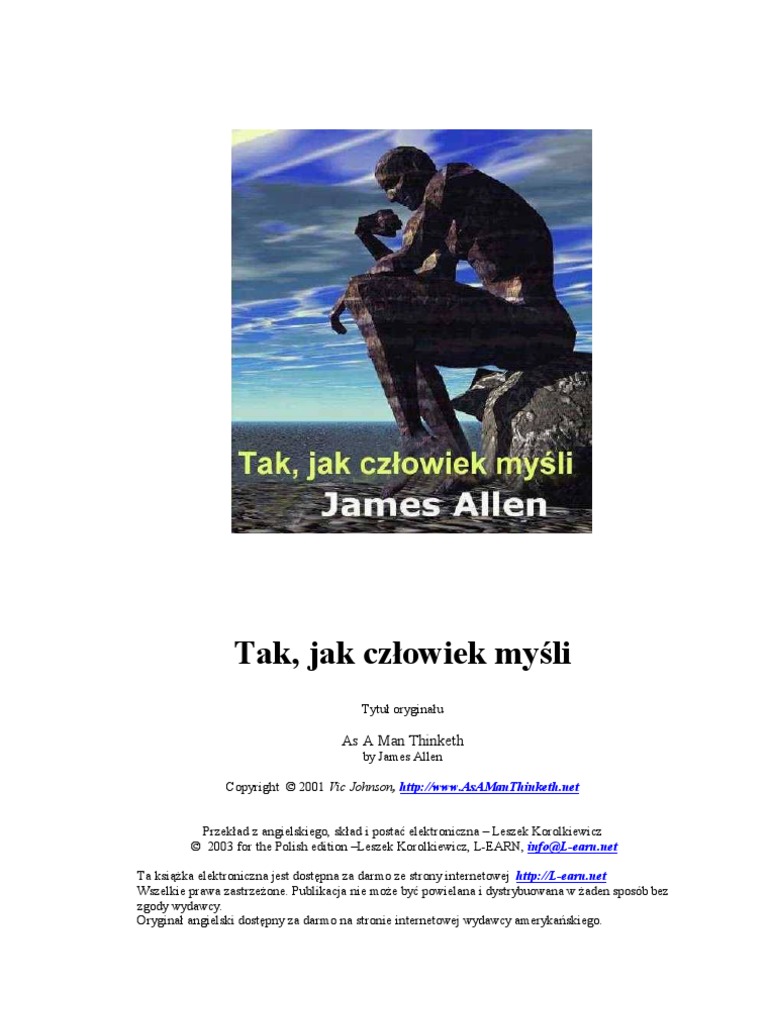 James Allen Tak Jak Człowiek Myśli