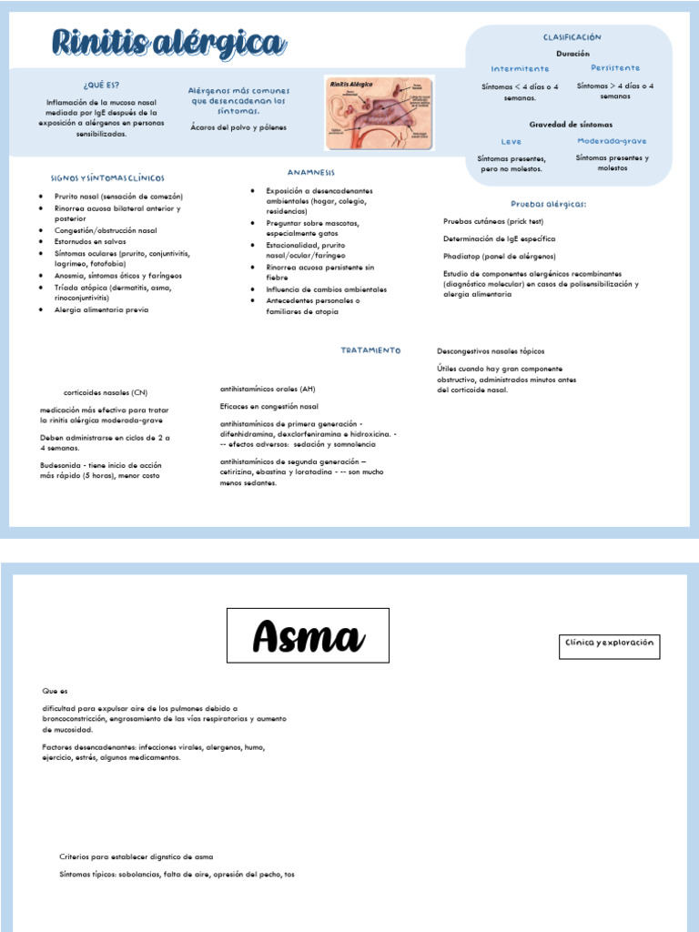 Asma y Neumonía: Diagnóstico y Tratamiento | PDF | Alergia | Asma