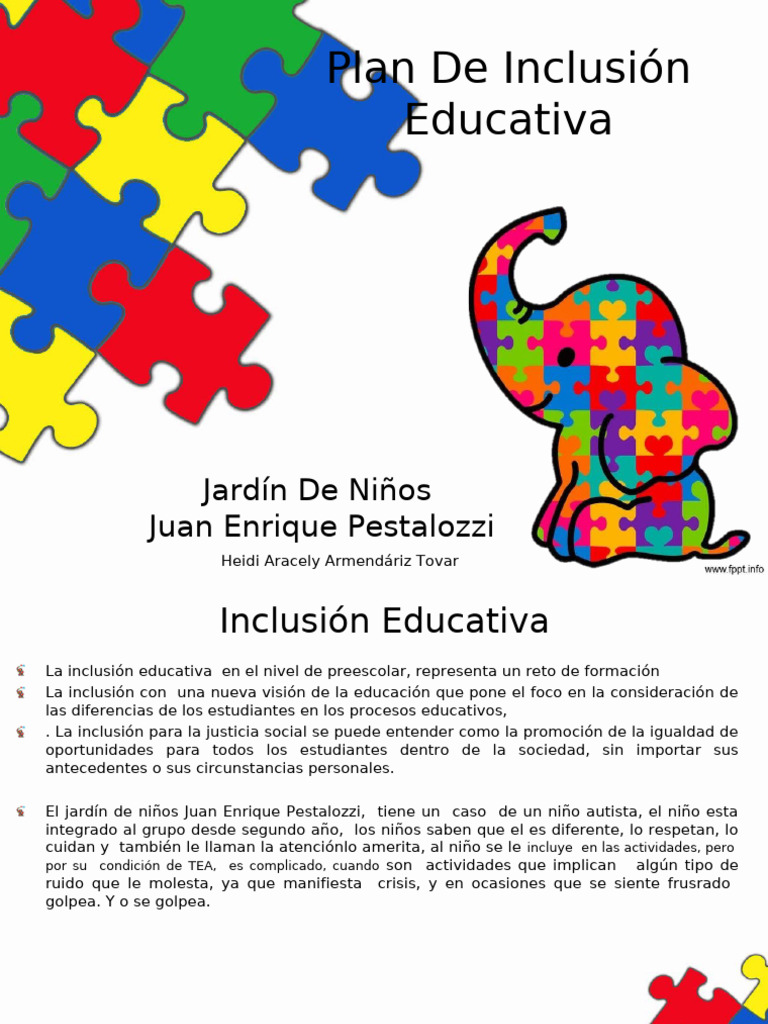 Inclusión Educativa en Preescolar | PDF | Inclusión (Educación ...