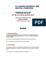 BASES DEL REGIONAL SUR MAYORES  -  ILO 2012