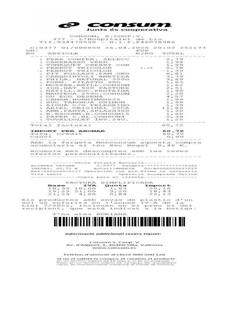 Consum | PDF
