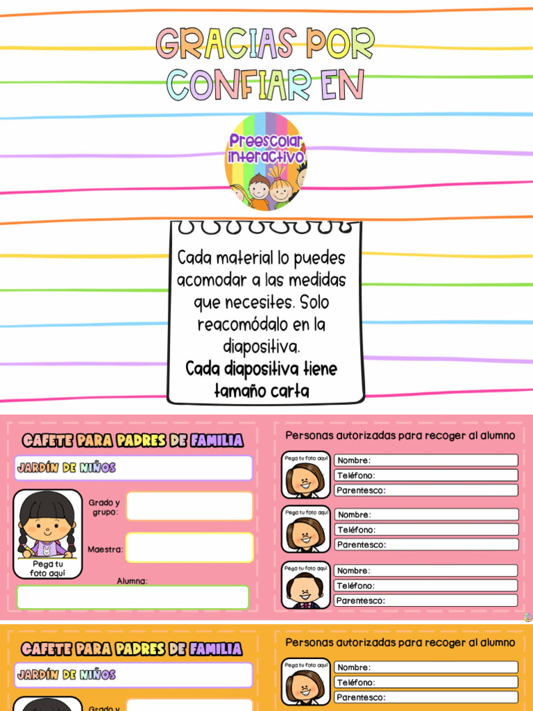 Gafete para Recoger Al Alumno. Kit Decoración | PDF