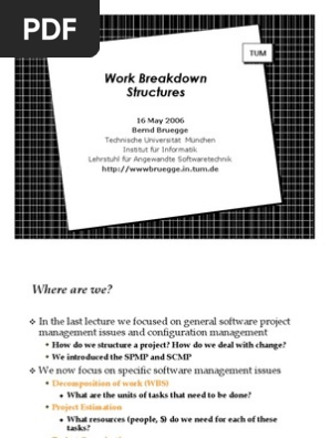 Work Breakdown Structure