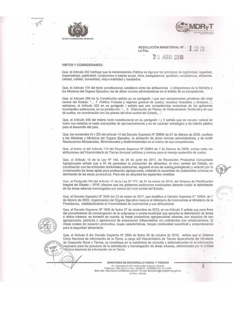 R.M. 123 de 25-04-2018 | PDF