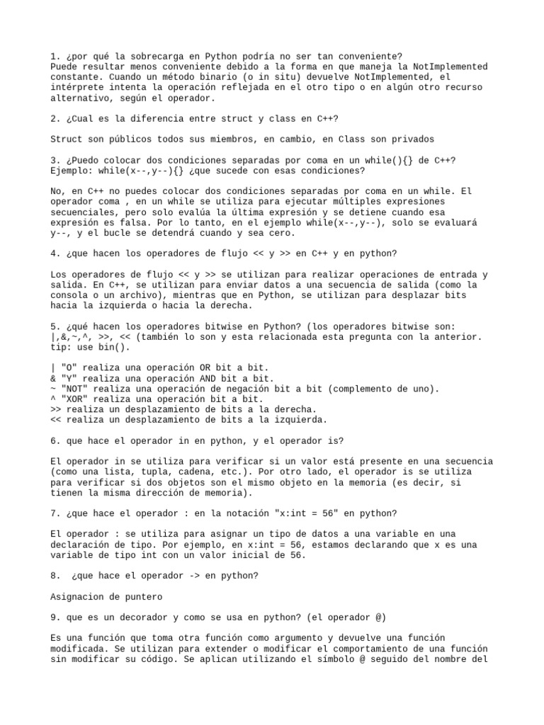 ¿Por Qué La Sobrecarga en Python | PDF | Python (lenguaje de ...