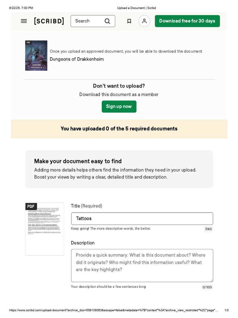 Upload A Document - Scribd | PDF | Scribd