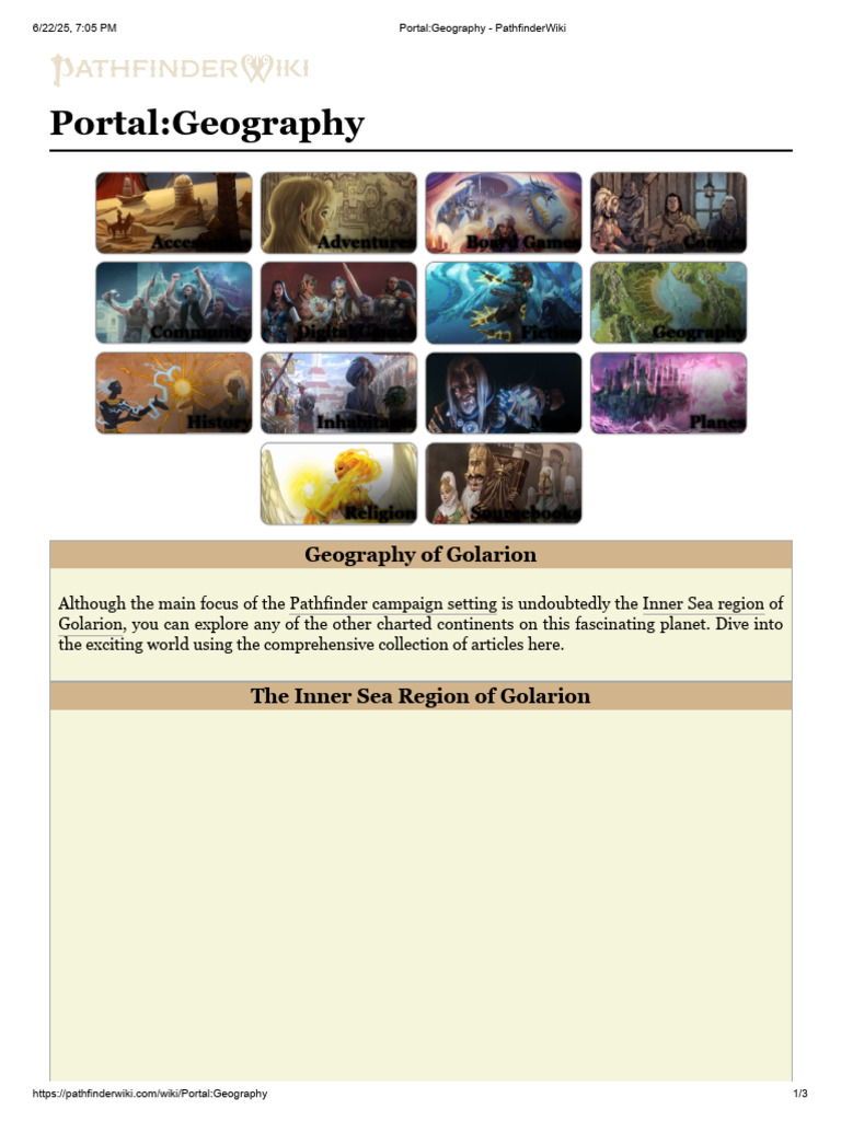 Geography of Garund in Pathfinder | PDF | Fantasy Games | Role Playing ...