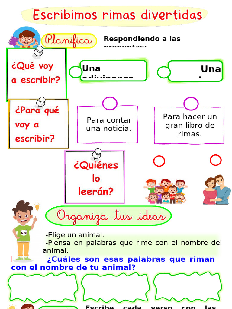 Ficha Escribimos Rimas Divertidas Pdf