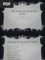 He Had Such Quiet Eyes