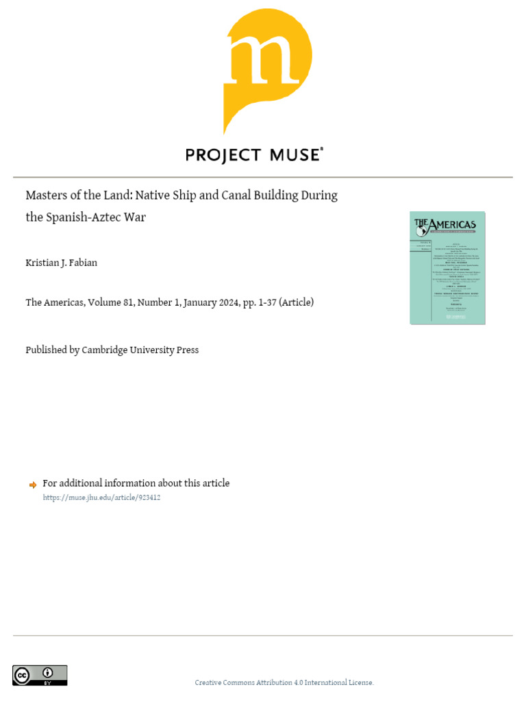 MASTERS of The LAND Native Ship and Canal Building During The Spanish ...