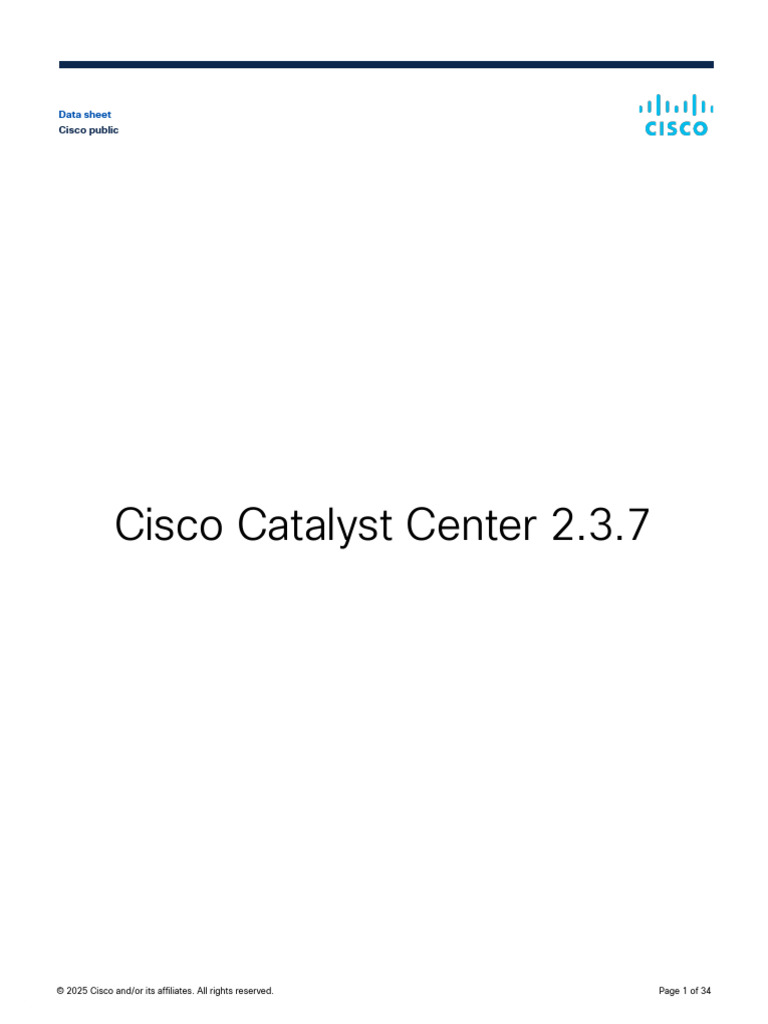 Cisco Catalyst Center Overview | PDF | Computer Network | Wi Fi