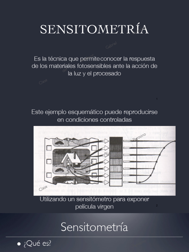 Introducción a la Sensitometría | PDF | Exposición (fotografía) | Imagen